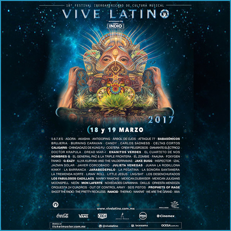 Se presenta el cartel oficial del Vive Latino 2017