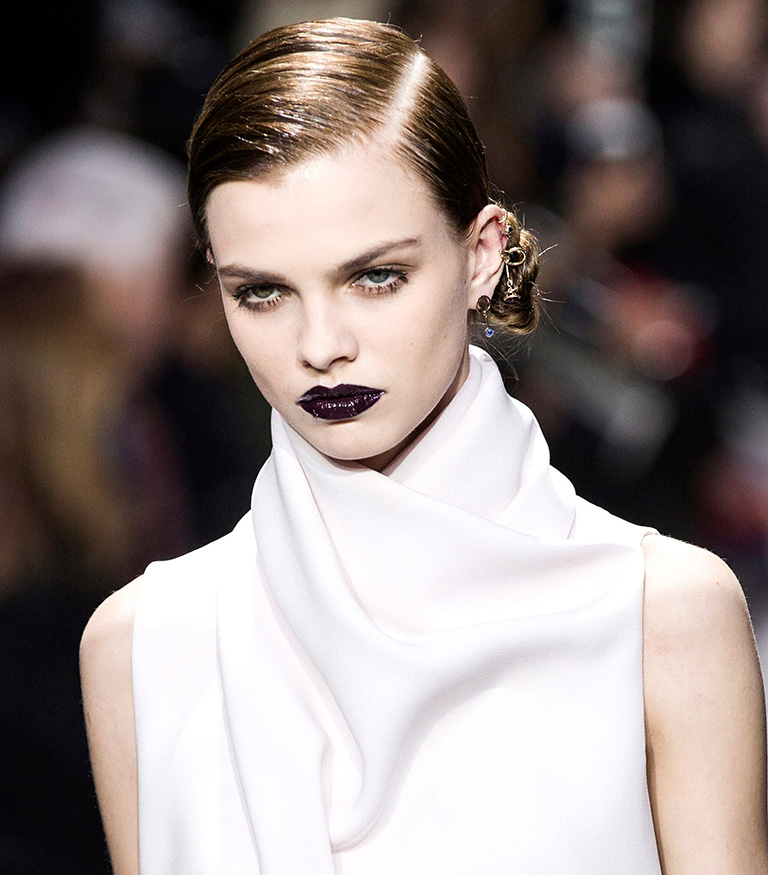Maquillaje propuesto por Dior, en el que labios son protagonistas. EFE