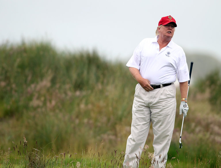 Trump, el verdadero rey del golf