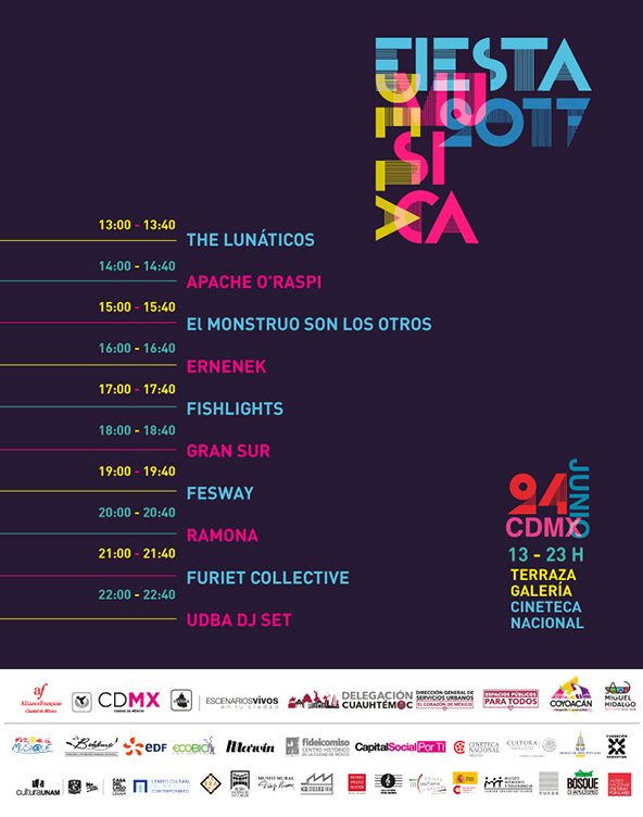 La Fiesta de la Música 2017 en Cineteca Nacional