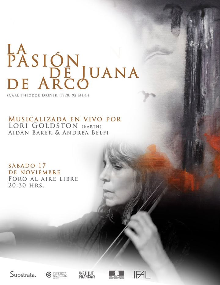 Lori Goldston musicalizará La pasión de Juana de Arco en la Cineteca Nacional